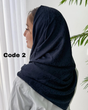 روسری ابریشم ژاکارد سرمه ای 4650