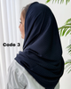 روسری ابریشم ژاکارد سرمه ای 4650