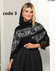روسری نخی وسط ساده 3581