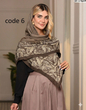 روسری نخی وسط ساده 3581