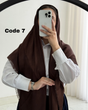 روسری ژاکارد لمه موکا وارداتی 4701