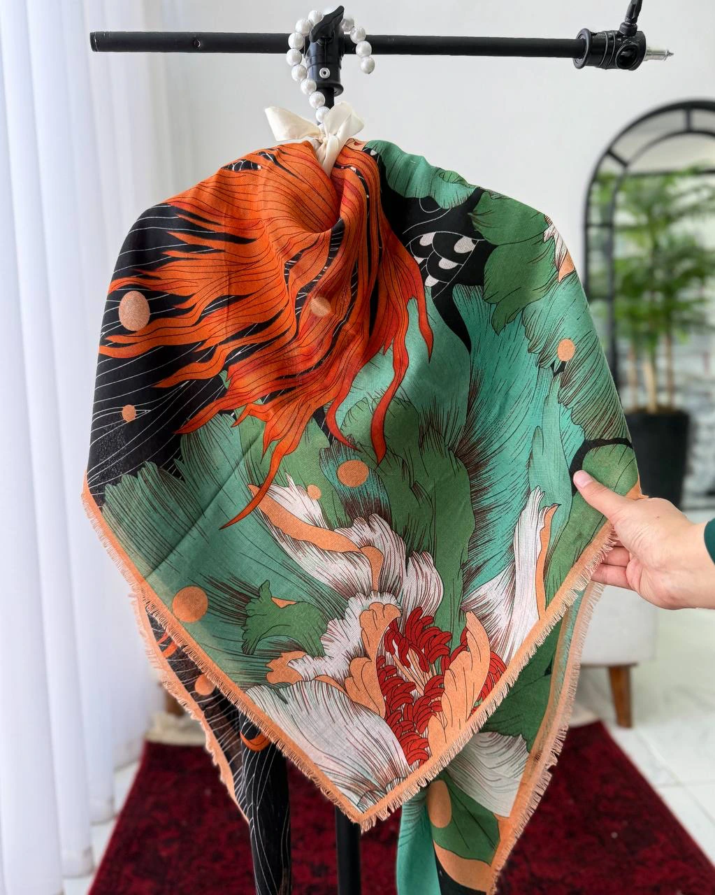 روسری نخ پنبه مودال وارداتی 4825