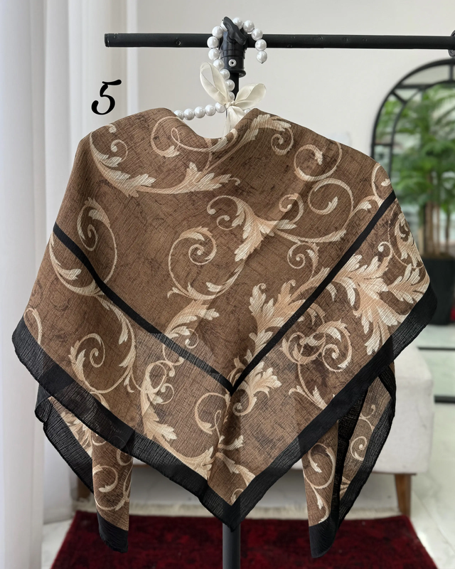 روسری نخ درختی طرحدار 4878
