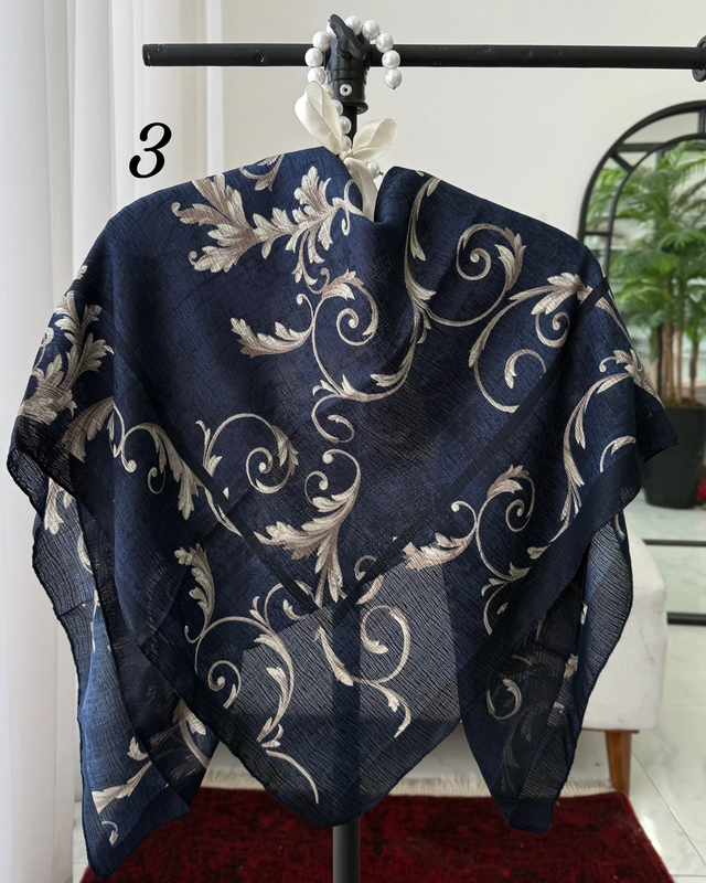 روسری نخ درختی طرحدار 4878