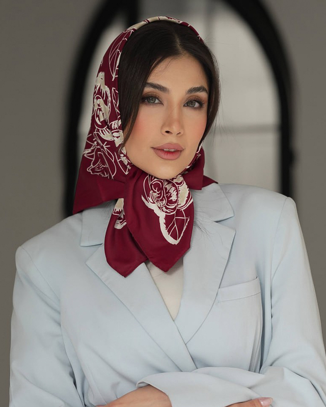 مینی اسکارف توییل گلدار 5484