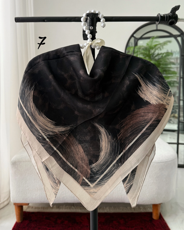 روسری نخی طرحدار 5570 