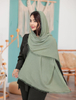 شال برشکا دورمزونی  ، یگانه اسکارف ، شال و روسری یگانه ، شال و روسری زنانه ، شال برشکا سبز پاستیلی 