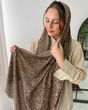 شال پلنگی لمه دورریش وارداتی 5774 