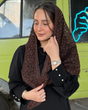 روسری سه گوش دانتل دار  5795