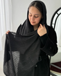 شال میکس مشکی کارشده وارداتی 5802