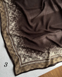 روسری درختی موکا دست دوز 5805