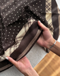 روسری درختی موکا دست دوز 5805