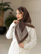 روسری درختی موکا دست دوز 5805