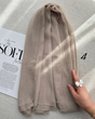 شال حریر زارا دانتل دار وارداتی 5464 