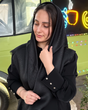 روسری مشکی ژاکارد لمه 5808 