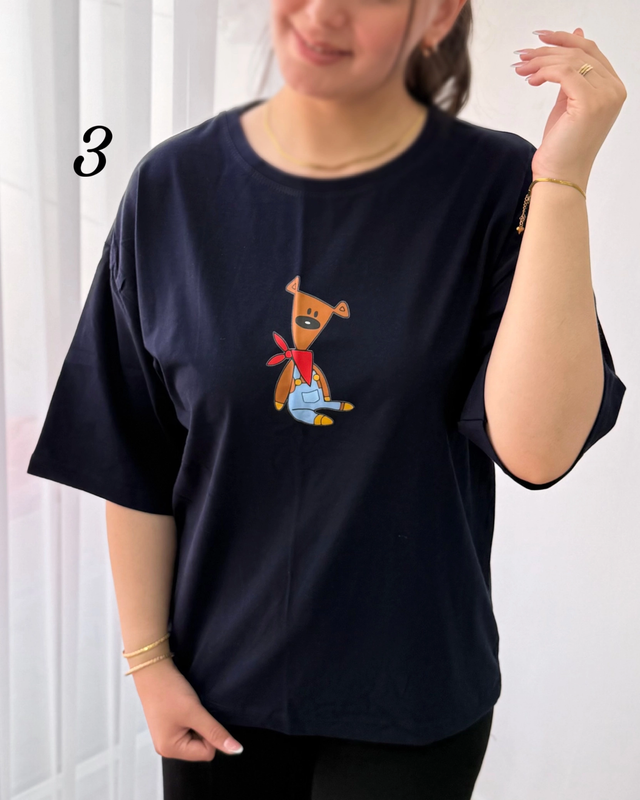 تیشرت باکسی تدی 5865