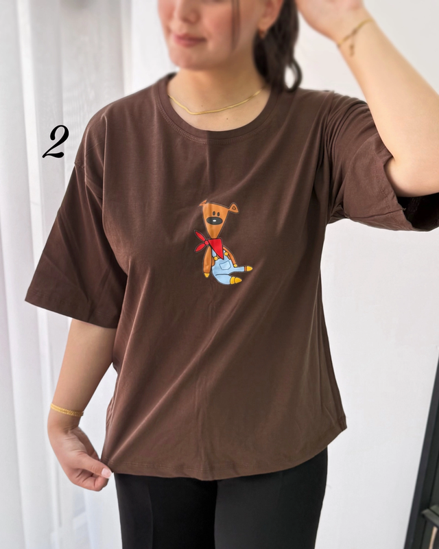 تیشرت باکسی تدی 5865