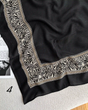 روسری درختی مشکی دست دوز 5807