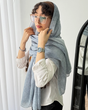 شال پلیسه پاستیلی تابستانه 