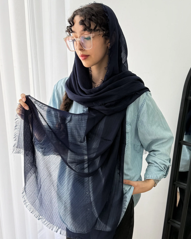 شال ساده اسکالر ، شال نخی ، شال و روسری ، شال زنانه 