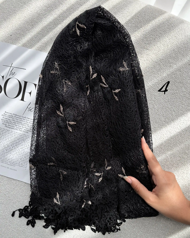 شال مجلسی گلدوزی گیپوری وارداتی 5907