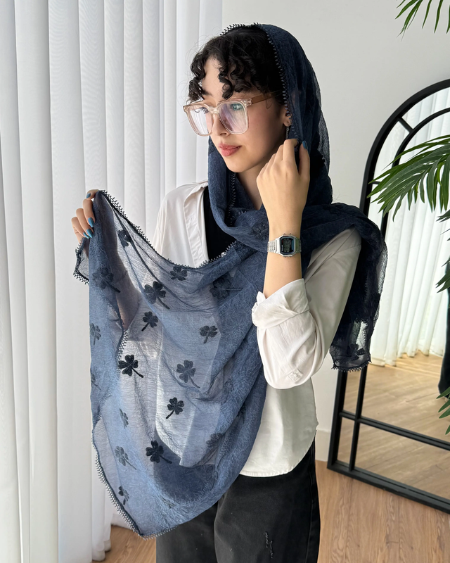 شال سنگشور گلدوزی برگ وارداتی 5976