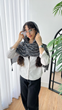 شال پلیسه راه راه بهاره 4977