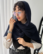 شال برشکا ساده زنانه با استایل تابستانی 