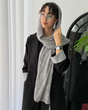 شال ساده نخی لینن زنانه 