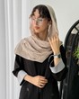 شال ساده نخی لینن زنانه 