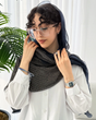 شال پلیسه شنی سرمه ای وارداتی 6035