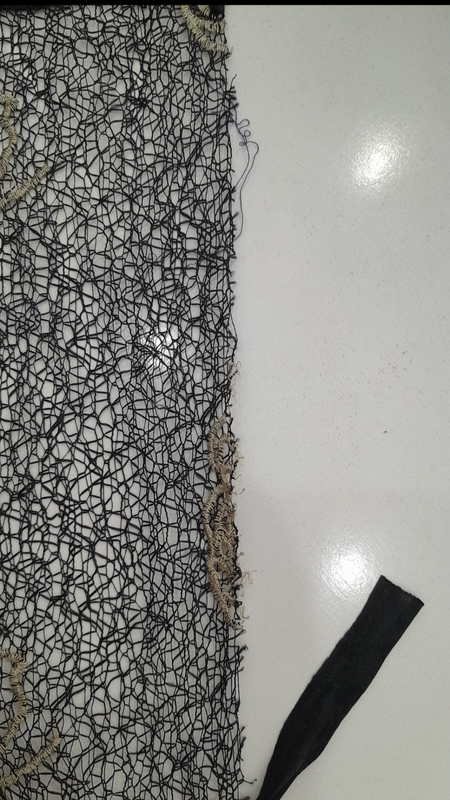 شال مجلسی گلدوزی گیپوری(ایراد دار)