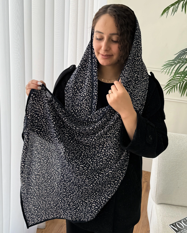 شال برشکا پلنگی دورگان وارداتی 6133