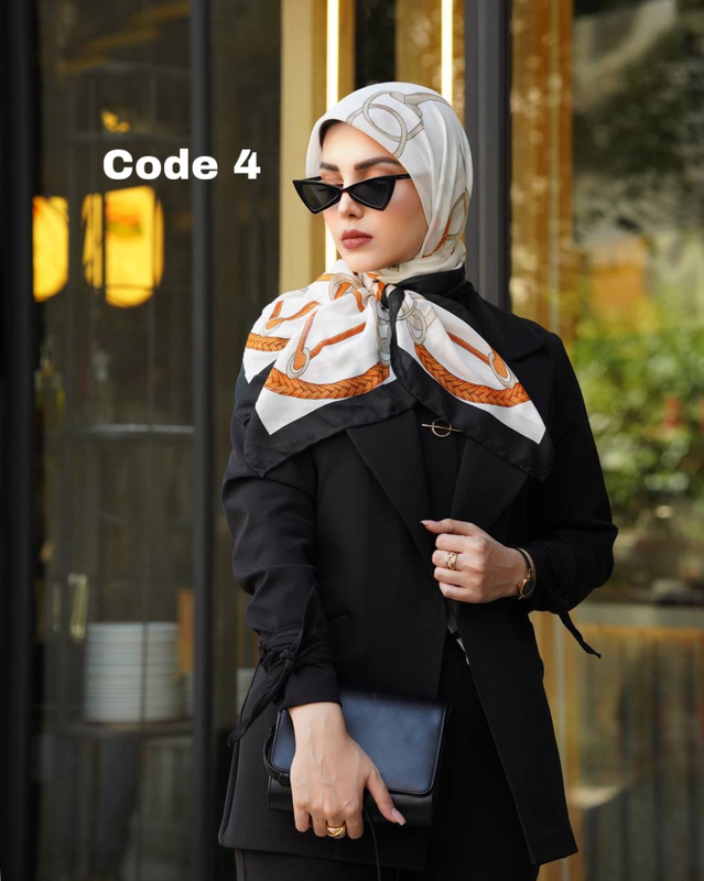 روسری نخ وال ترک دست دوز 3386