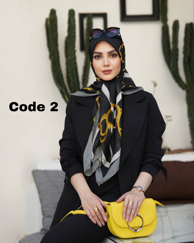 روسری نخ وال ترک دست دوز 3386