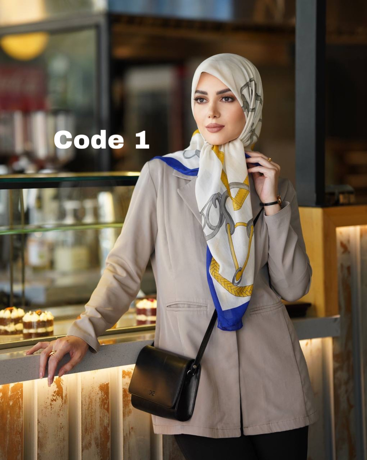 روسری نخ وال ترک دست دوز 3386