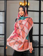 شال نخ‌ پنبه رنگ هلویی 3582